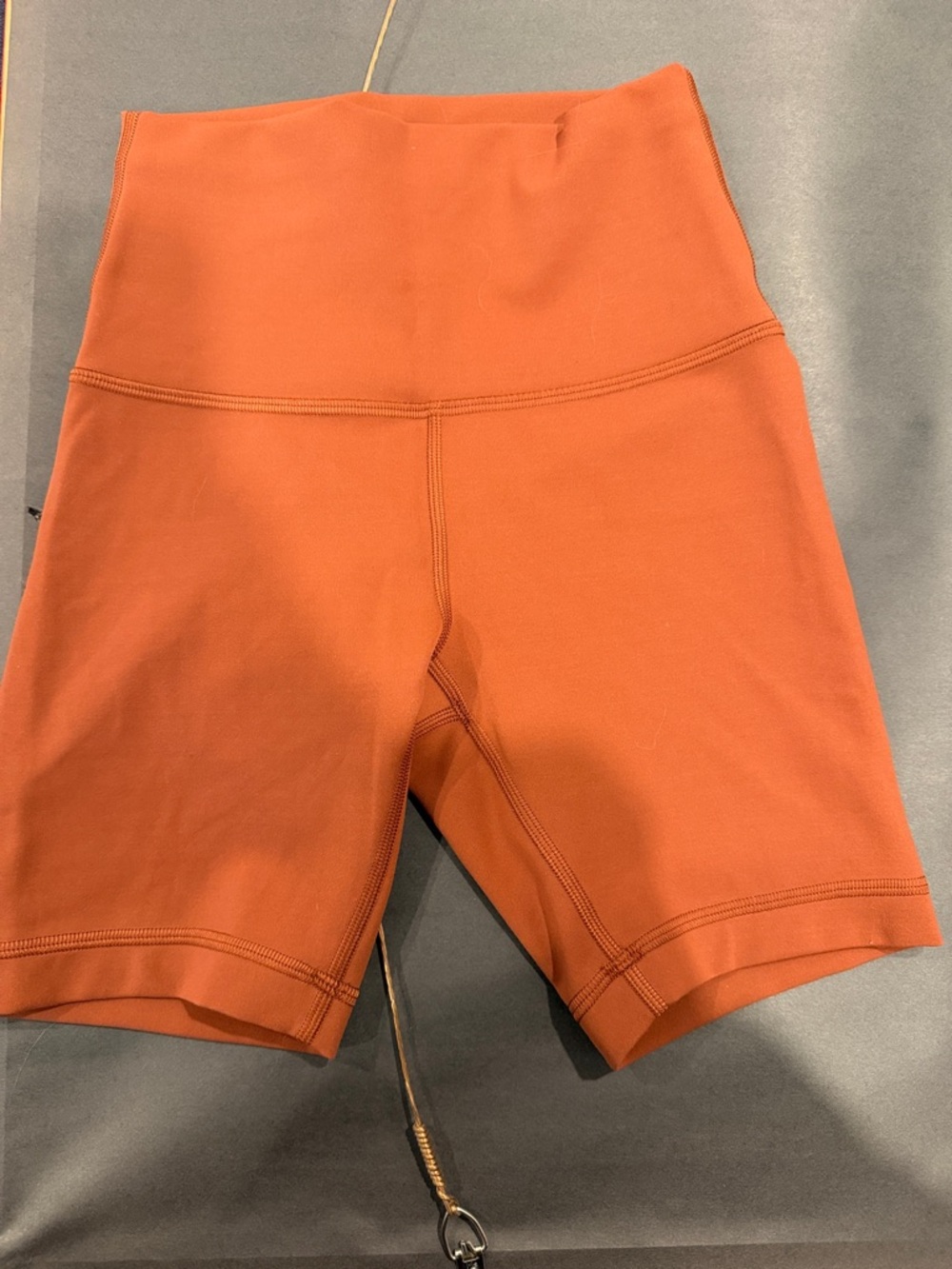 lululemon athletica High-Rise Bike Shorts in Rust Orange
